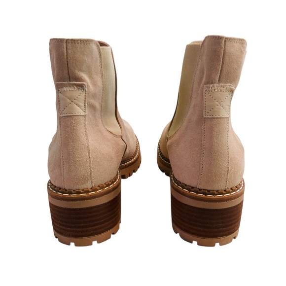 Bertuchi Spain Suede Chelsea Boots Lug Sole Tan Cream (Size 9.5 EU 41) - Picture 6 of 12